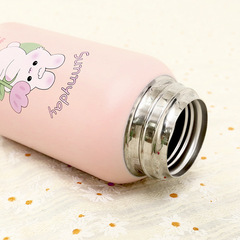 Creative Cartoon Double Lid Straw Cup 316 Stainless Steel Insulated Water Bottle Children's Cute High-Quality Vacuum Insulated Cup 