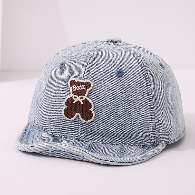 Sombreros para bebés coreanos primavera y otoño delgados vaqueros gorras de lengua suave gorras de béisbol para niños y niñas viajar