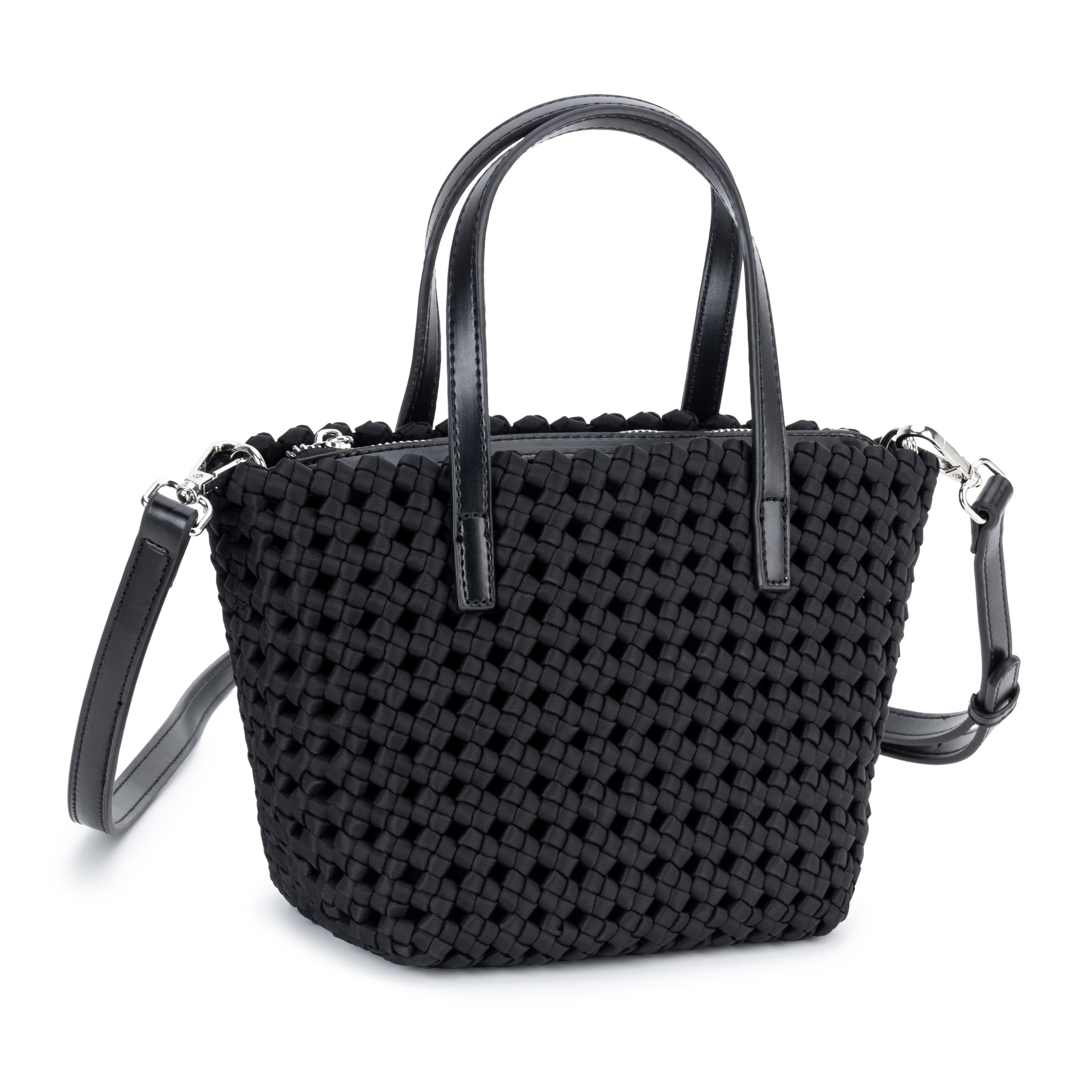 Borsa a cestino intrecciata fatta a mano con verdure, borsa a mano in nylon da donna 2024, borsa a tracolla in pelle di alta qualità per pendolari_voghion.com