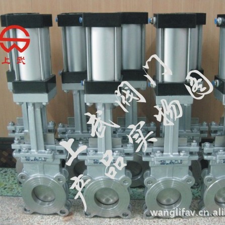 供应PZ673F-10P气动不锈钢刀型闸阀