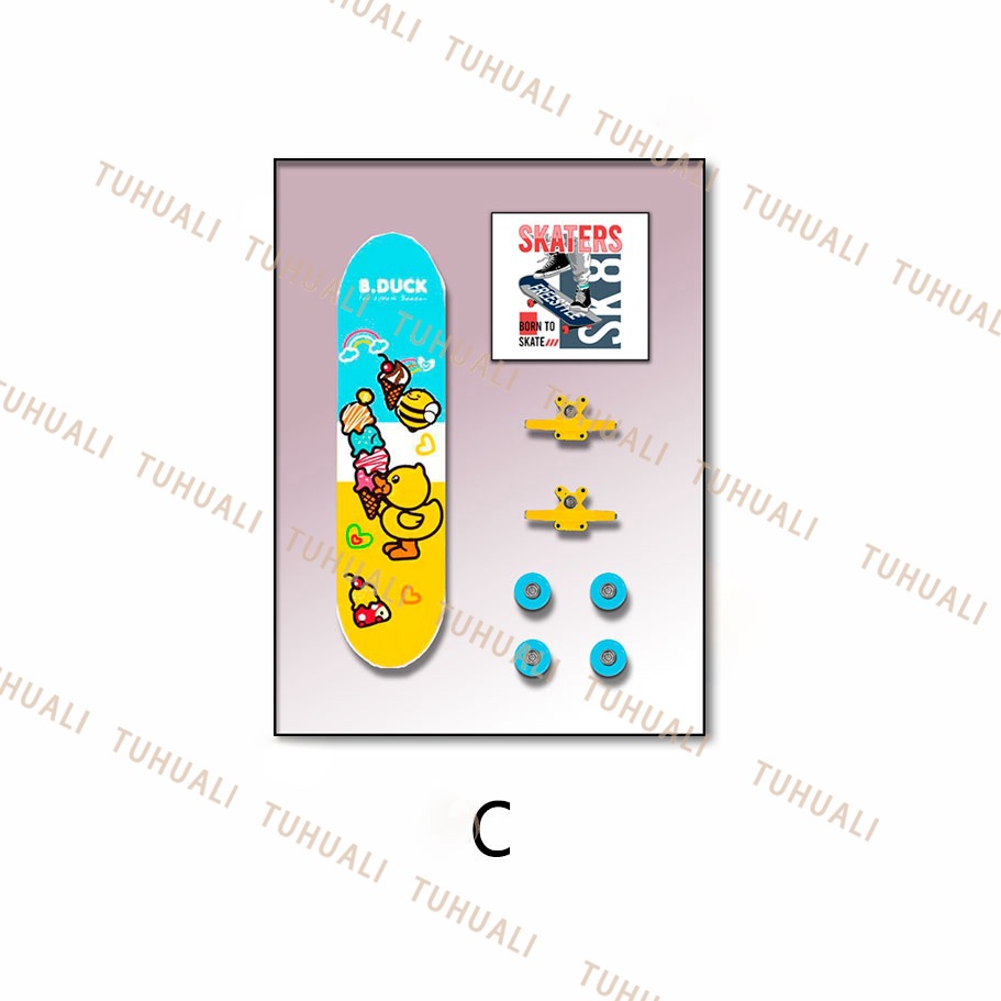 Pinturas decorativas de patineta Pinturas físicas tridimensionales Pinturas colgantes de juegos de moda Sala de estar Pasos de entrada Mural Habitación infantil simple Pintura de cabecera