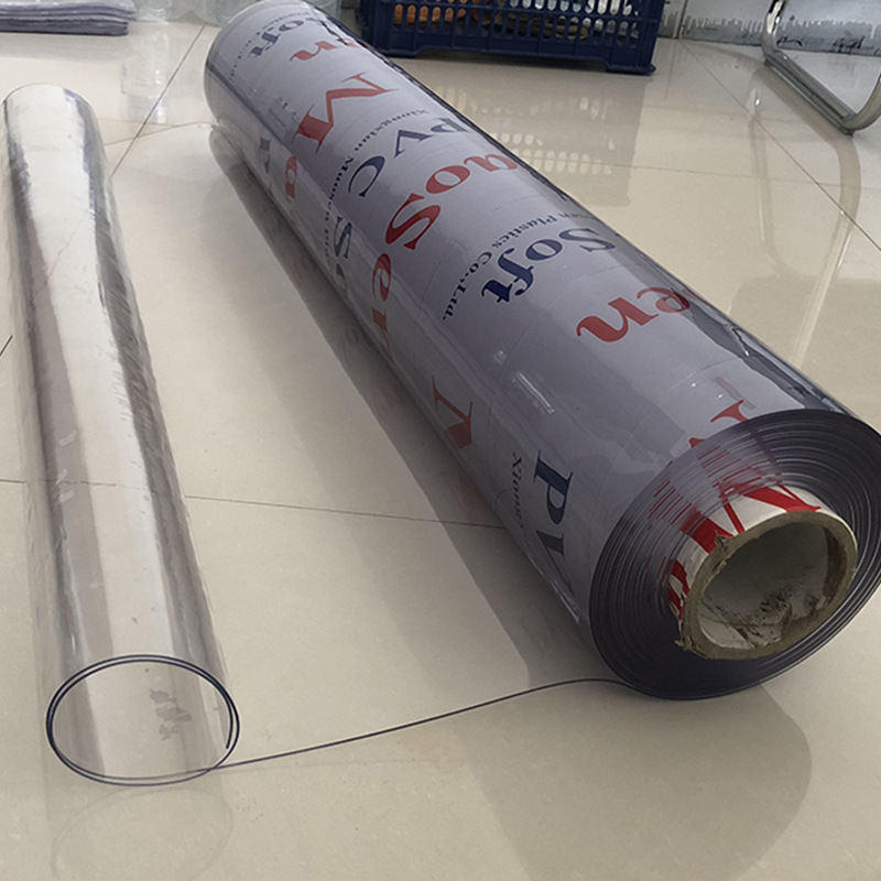 厂家直销PVC防水卷材聚氯乙烯透明塑料板餐桌布桌垫DOTP原料批发