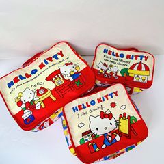 スポット日本 kt 猫漫画折りたたみ収納袋旅行荷物衣類靴包装収納袋 3 点セット