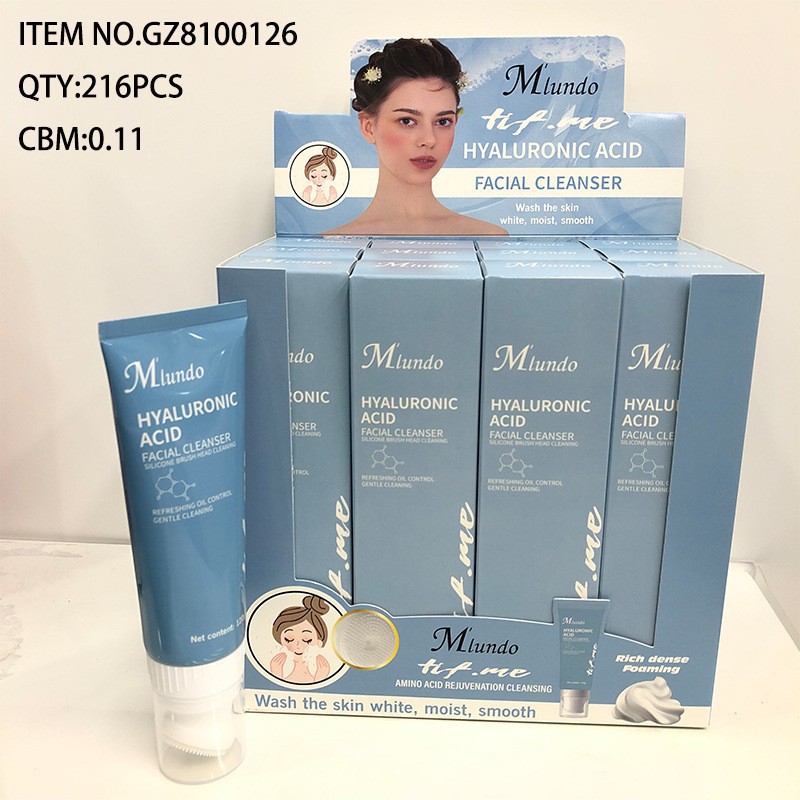 El nuevo limpiador facial Mlundo, limpiador en espuma de aminoácidos, limpiador, hidratante, denso, limpio y no apretado al por mayor