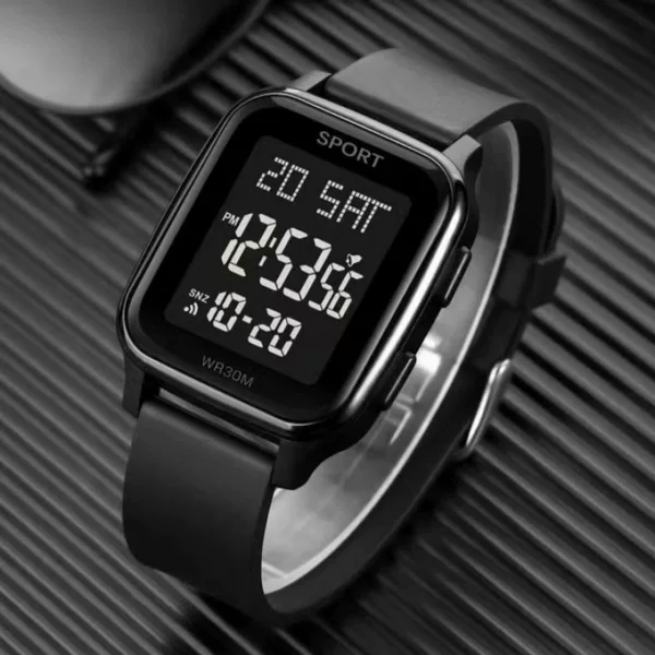 Youth Electronic Watch Junior High School Student Men's and Women's Sports Simple Trendy Multi-Functional Watch