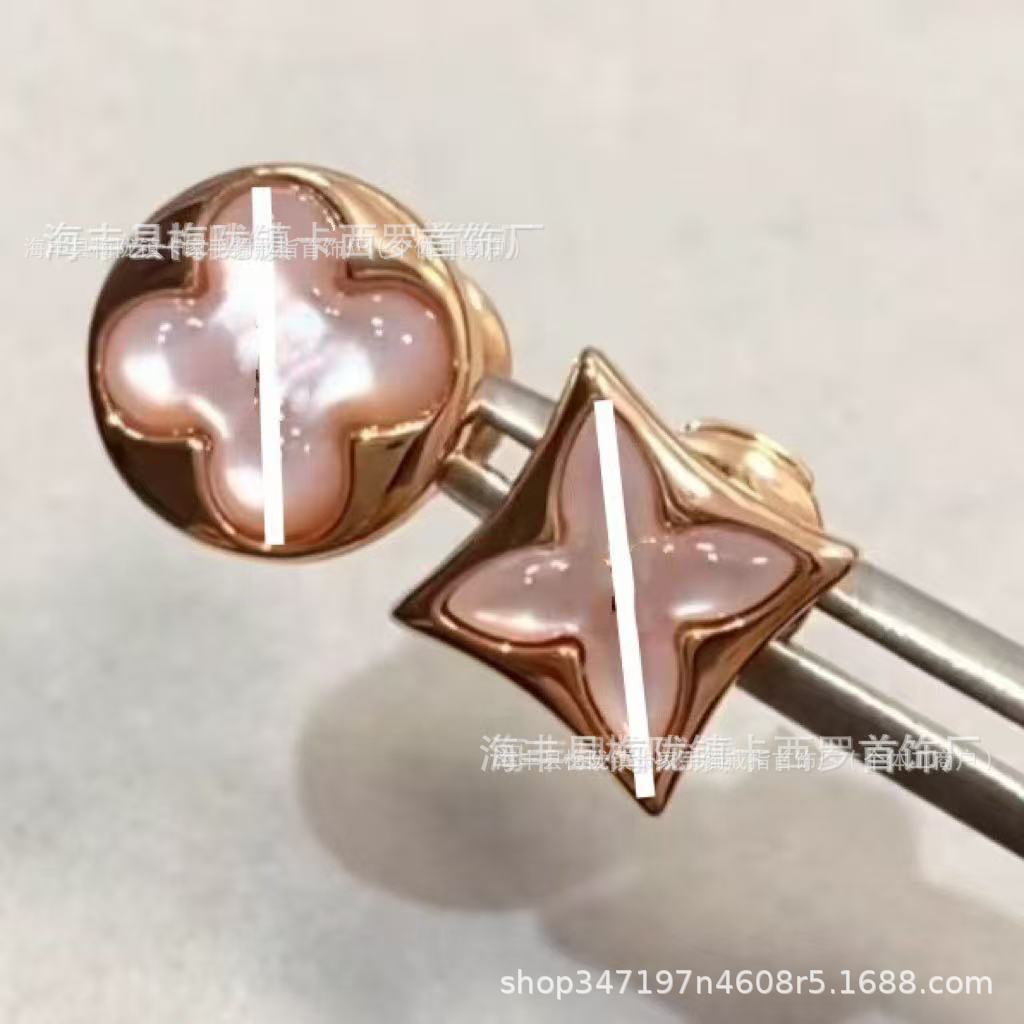 AB 스타일 핑크 쉘 귀걸이 (카운터 버전)