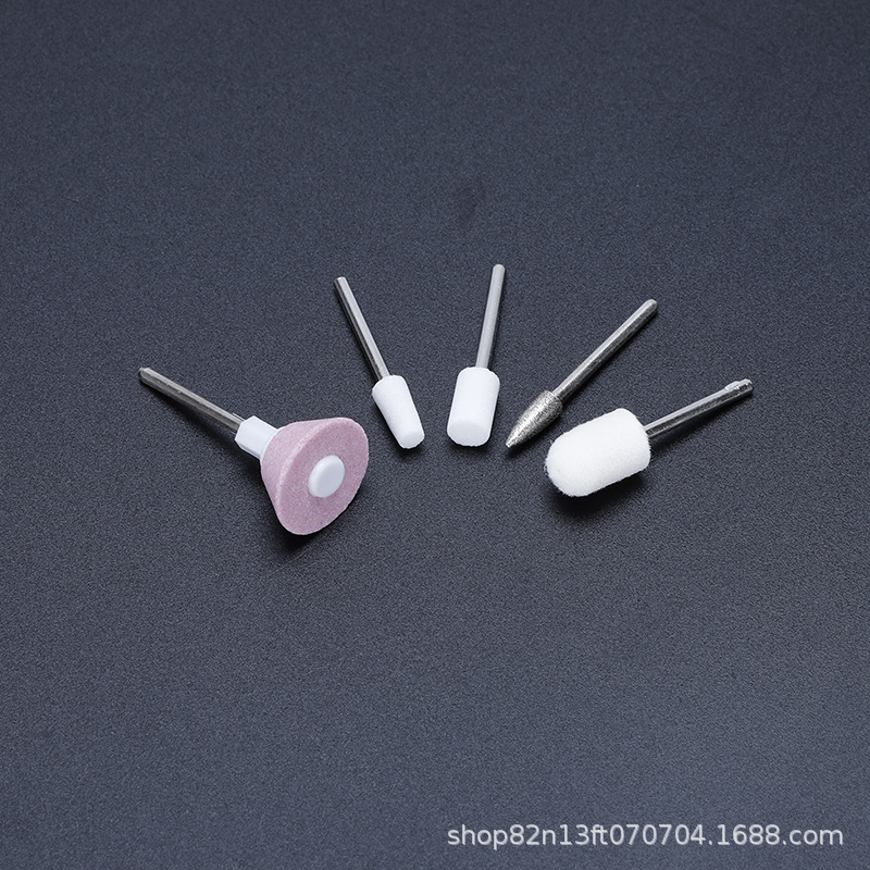 Juego de brocas para uñas de cinco piezas del fabricante, accesorios para taladro de uñas, juego de brocas para uñas de 5 piezas, pulidor de uñas de 2,35 mm