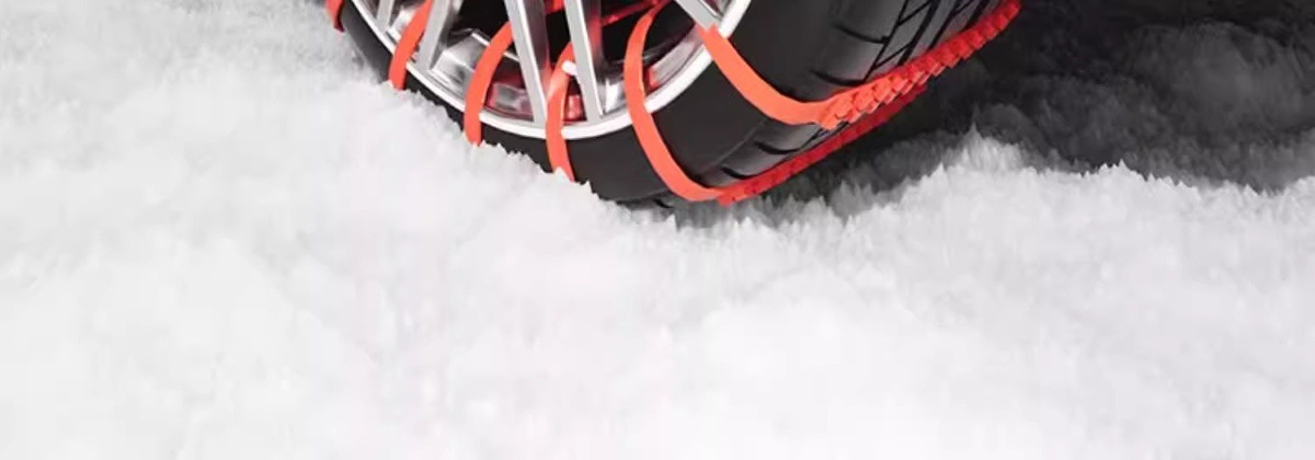 10-Piece Set of Electric Vehicle Rubber Anti-Skid Chains for Cars, Sedans, and Suvs, Universal Snow Tire Chains