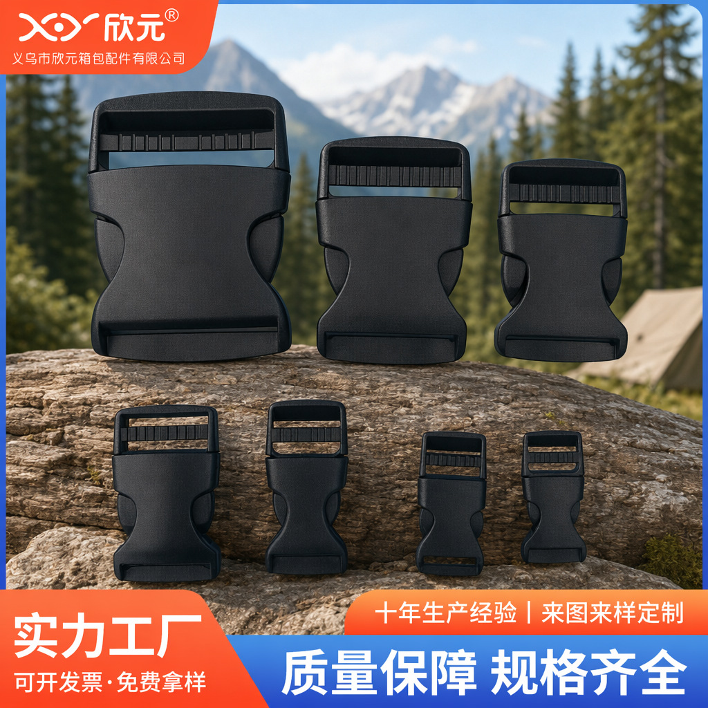 plastic backpack with clasp
