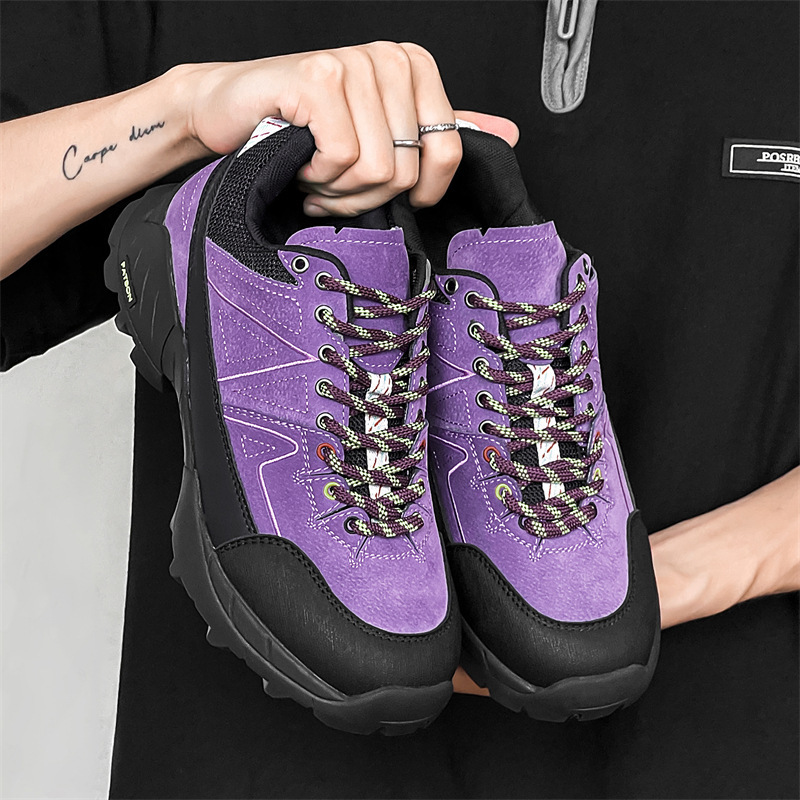 2024 new spring hiking shoes men's height all-match breathable shoes couples non-slip outdoor hiking shoes