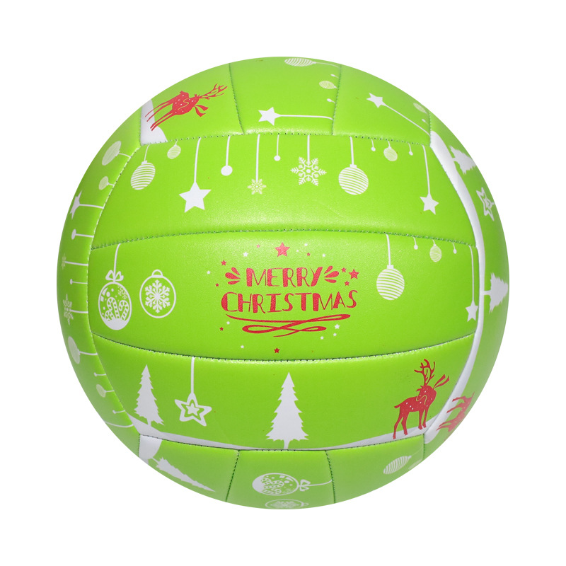 Ballon de beach-volley en PVC cousu à la machine, en caoutchouc épais, cadeau de Noël, décoration, pour l'entraînement des étudiants, les examens et les compétitions._voghion.com