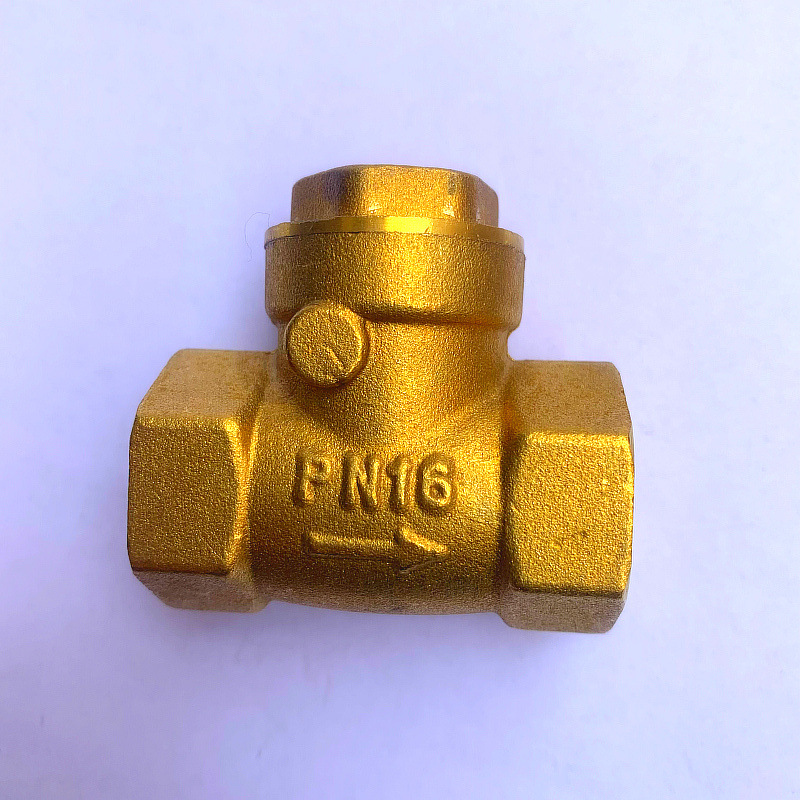 止回阀429A黄铜加厚卧式自来水逆止阀水泵单流板家用单向阀工程用