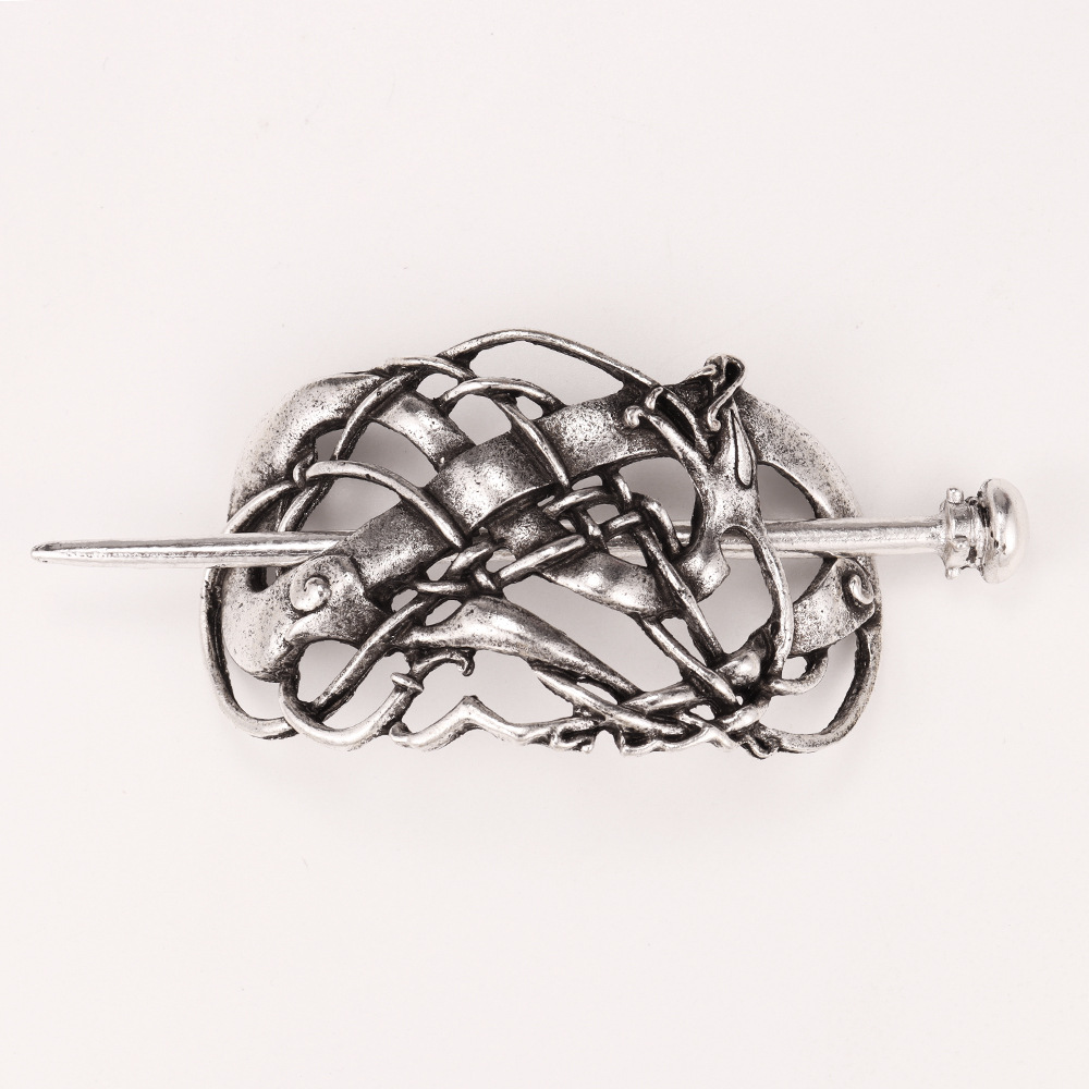 Europeo y americano popular nórdico retro horquilla Viking horquilla Celtics horquilla noruego hembra updo accesorios para el cabello horquilla al por mayor