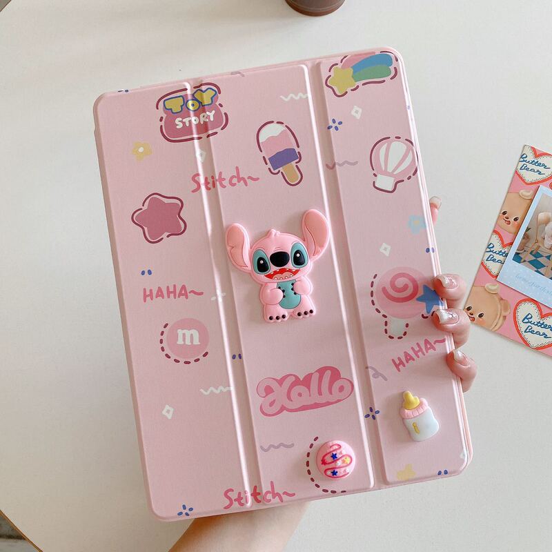 Suitable for iPad Air 10.9inch Apple Tablet Protective Leather Case Stitch Cartoon Anti-Fall 70% off Stand Suitable for iPad Air 10.9inch Apple Tablet Protective Leather Case Stitch Cartoon Anti-Fall 70% off Stand