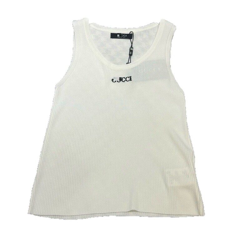 Cross-Border 26 Summer g Brand High-Quality Round-Neck Black and White Classic Logo Print Couple's Daily Sports Vest Cross-Border 26 Summer g Brand High-Quality Round-Neck Black and White Classic Logo Print Couple's Daily Sports Vest