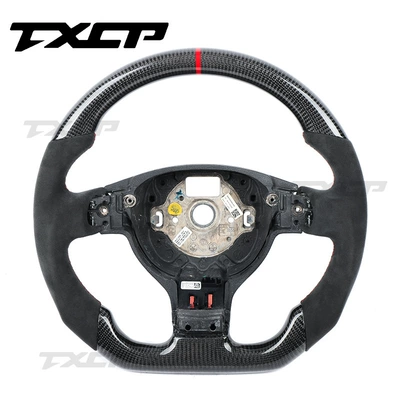 Suitable for Volkswagen 5th generation GTI Golf 5 Jetta MK5 GTIR series carbon fiber steering wheel modification upgrade