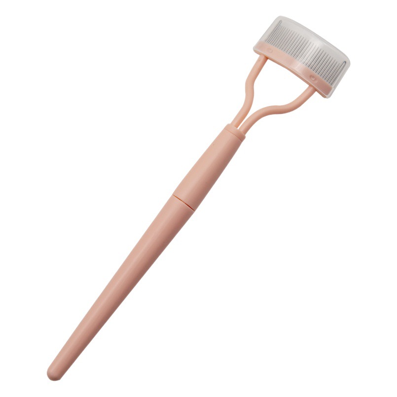 Cepillo de cejas de dientes de acero curvados Cepillo de pestañas de aguja de acero Peine de pestañas Injerto Plantación de pestañas Peinado de pestañas Herramientas de belleza Transfronterizo