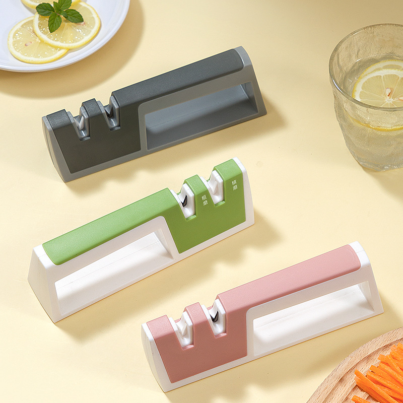 Household Knife Sharpener, Chef Knife Fast Sharpener, Tungsten Ceramic Multifunctional Knife Sharpener, High-end 5-Second Knife Sharpening Gadget