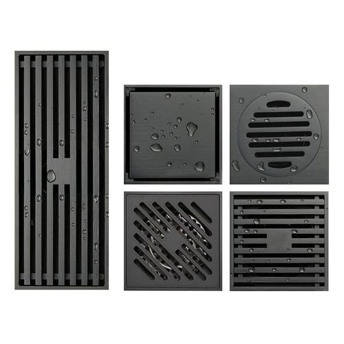 Full copper floor drain with thick submersible large capacity boat filter, anti-insect and anti-odor floor drain, 304 stainless steel washing machine floor drain