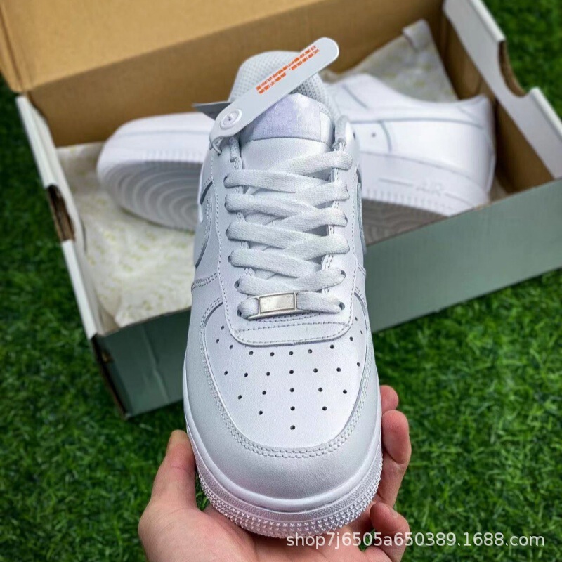 Putian shoes Air Force No. 1 AF1 High version men's and women's board shoes low-top wheat pure white pure black force1 white shoes