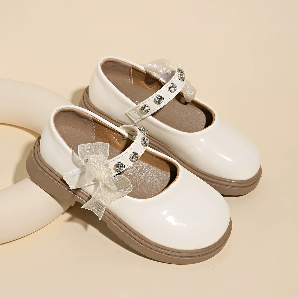 Детские кожаные туфли для девочек весна-осень 2025, новые чёрные мэри-джейн с мягкой подошвой, маленькие принцессы, летние женские туфли JK