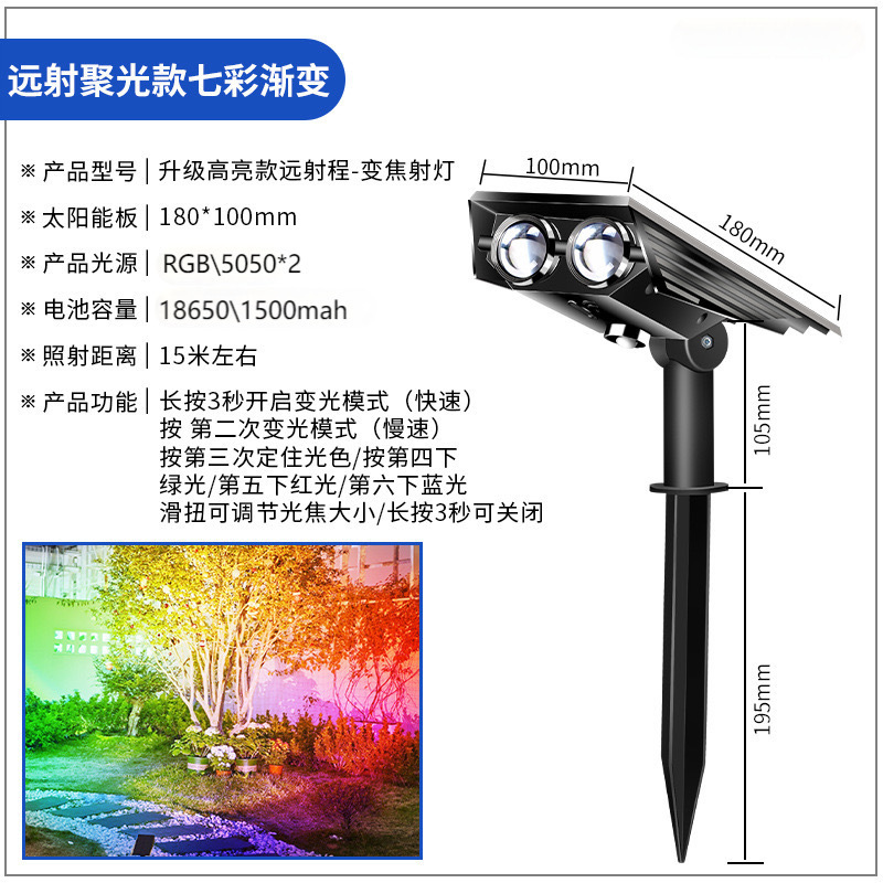 태양광 줌 스포트라이트—RGB