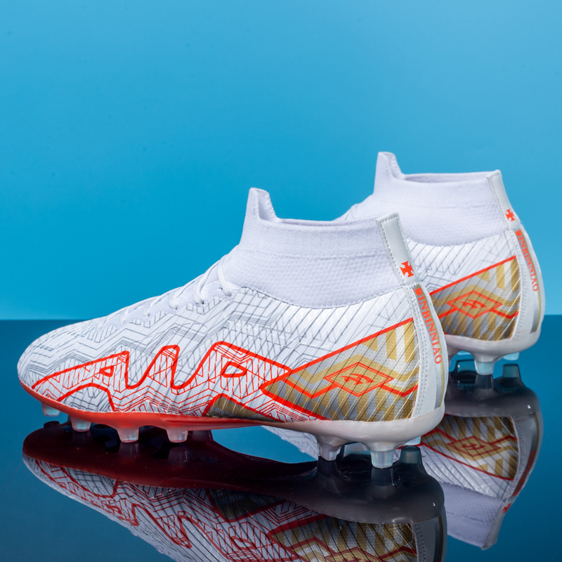 Scarpe da calcio in pelle per commercio estero transfrontaliero da uomo S High Top AG Spikes Formazione per studenti giovanili_voghion.com