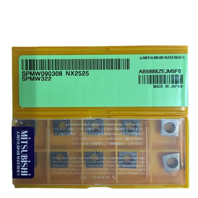 议价日本三菱倒角刀片SPMW090308 NX2525数控小四方金属陶瓷刀粒