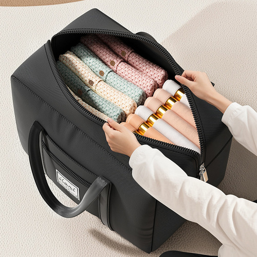 Moving Packing Bag, Cotton Quilt Storage Bag, Luggage Bag, Large-Capacity 600D Organizer with Zipper, Woven Travel Bag