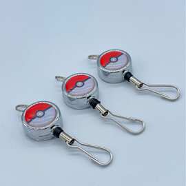 玩具办公饰品易拉器箱包公仔钥匙伸缩易拉扣35mm合金收纳