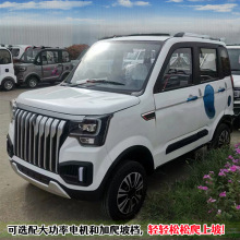 全封闭载客电动四轮车拉客车上下班家用代步接送孩子电瓶车5门5座