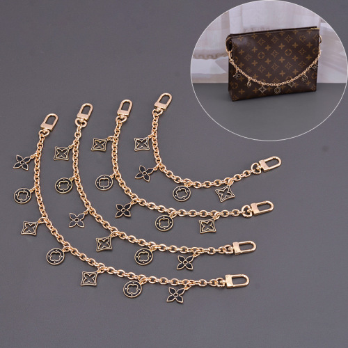 Bag Strap Conversion Pendant Chain Decorative Chain Metal Strap Bag Chain Old Flower Black and White Shoulder Strap Luggage Hardware Accessories