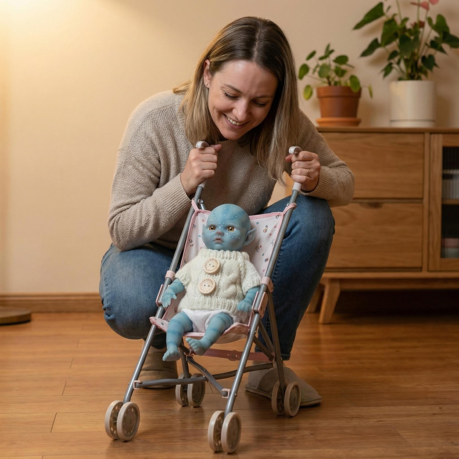 8 pulgadas Avatar sólido de silicona muñeca de simulación bebé renacido Q-ball es elástico suave