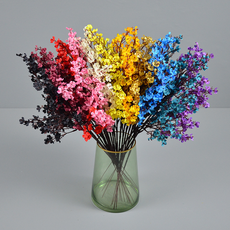 Silk Gypsophila Artificial Flowers Wholesale Wedding Decoration Flowers Home Living Room Ornaments Cross-Border Amazon Best-Selling Silk Flowers