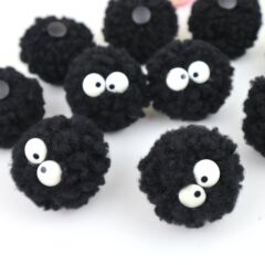 Crocs shoes flower fur ball coal elf ball dust fur ball shoe flower creative cute plush ball shoe buckle