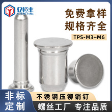 現貨不銹鋼圓柱銷304壓鉚定位銷導向銷TPS-3/4/5/6圓柱銷釘廠家