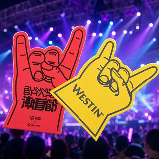 厂家EVA手掌定制 啦啦队拍拍手气氛加油赛事泡沫手指套可加印LOGO
