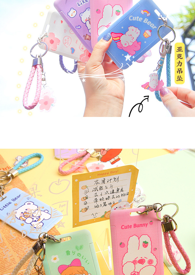 Nihaojewelry Cute Cartoon Sliding Cover Card Set Wholesale Accessories display picture 8