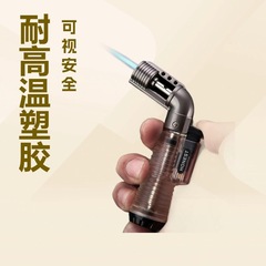 BC Baicheng カーブドリップ No. 1 直接高温小型溶接ガンライター視覚的に透明なガスチャンバー灸香ライター