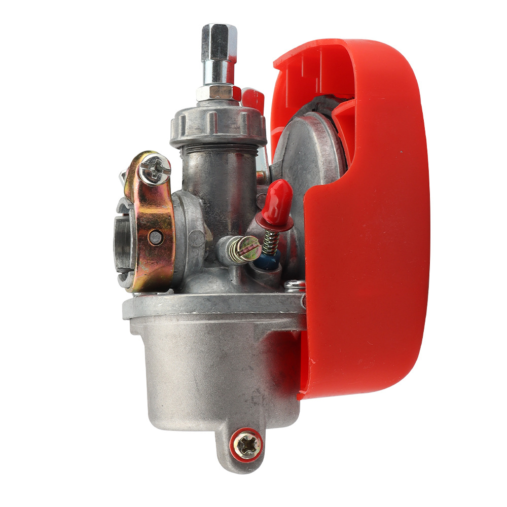 Mini Motorcycle Accessories Red Carburetor with Air Filter Suitable for Two-Stroke 50Cc 60Cc 80Cc