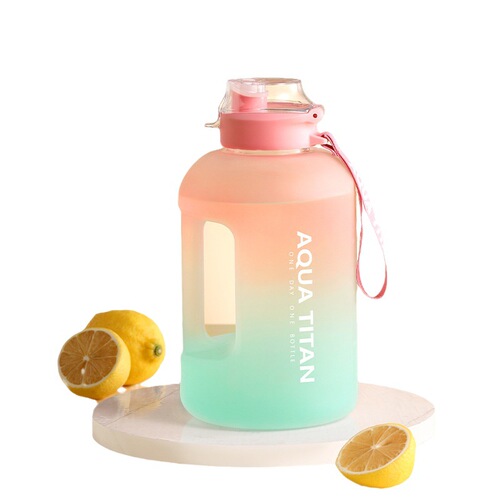 Large-capacity water cup, girls' sports water bottle, fitness bucket, men's ton bucket, ton Internet celebrity big belly cup summer bucket