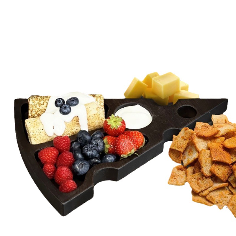 Placa de madera fruta seca irregular fruta merienda Placa de almacenamiento hogar sala de estar creativa multi-funcional con plato de rejilla