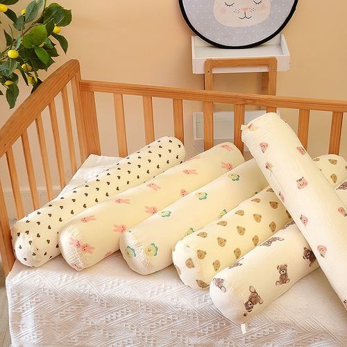 ins new cylindrical pillow baby side lying anti-vomiting baby long cushion children anti-collision fence pillow