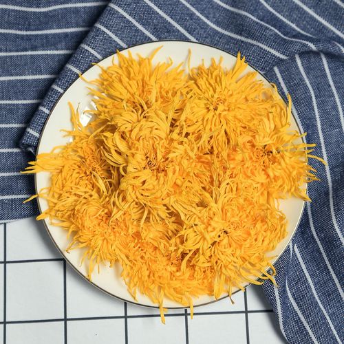 Spring City Misty Rain Golden Silk Chrysanthemum Yellow Chrysanthemum Tea Herbal Tea Substitute Tea Unfolding 8cm Flower Manufacturer Wholesale