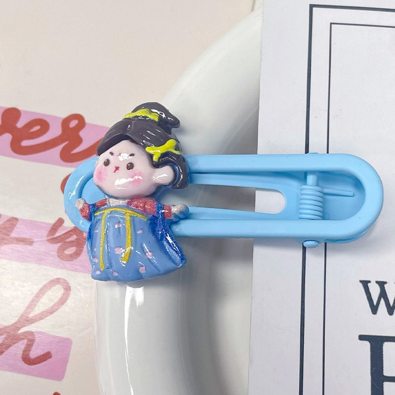 Primavera nueva historieta Sanrio oval metal horquilla linda chica dulce lado Bangs hairpin tocado