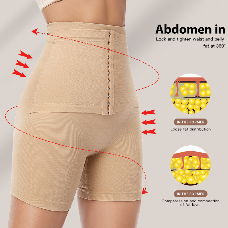 Cintura alta vientre que forma los pantalones de las mujeres postparto cintura corsé cadera levantando cuerpo que forma los pantalones sin costuras más tamaño boxeador corsé apretado cuerpo que forma la ropa