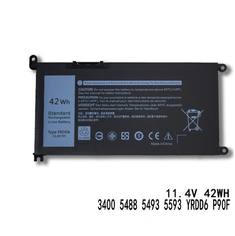 Suitable for Dell Inspiron 5482 5485 5488 5493 3482 Yrdd6 Laptop Battery Suitable for Dell Inspiron 5482 5485 5488 5493 3482 Yrdd6 Laptop Battery