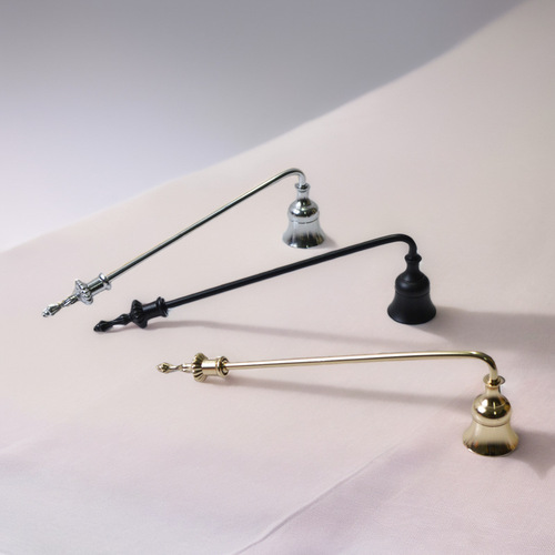 New Cross-border Aromatherapy Candle Tool Candle Extinguisher Candle Bell Metal Little Horn Candle Extinguishing Cover Blown-out Candle Cover