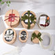 Kraft Paper Window Oval Baking Packaging Box Creative Wedding Bridesmaid Accompanying Gift Gift Box Birthday Gift Box