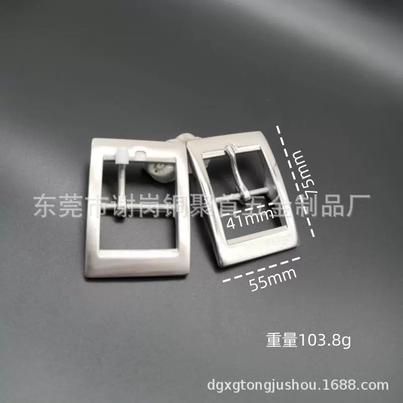 男款不锈钢实心皮带扣商务腰带扣不锈钢304日字扣休闲皮带头